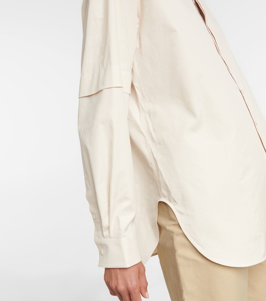Cotton poplin shirt in white - Lemaire | Mytheresa Cotton poplin shirt in white - Lemaire | Mytheresa