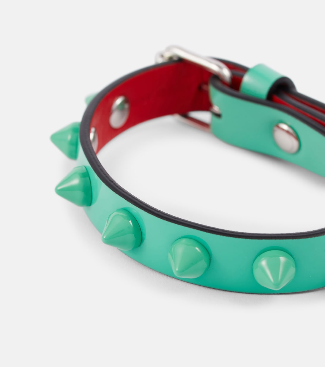 Bracelet Loubilink en cuir à clous | Christian Louboutin