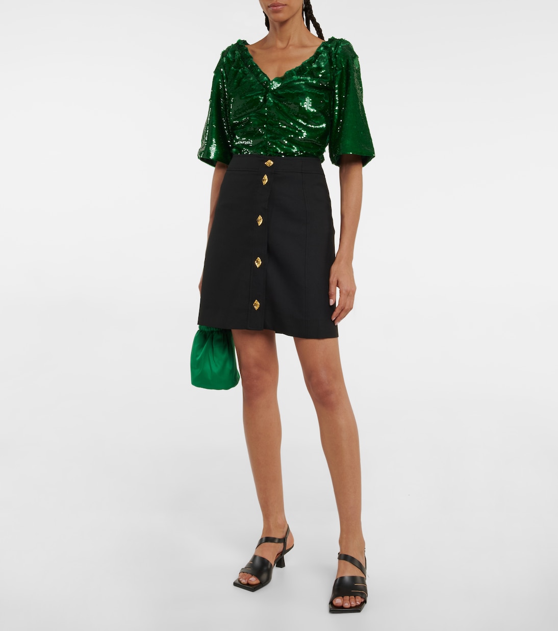 Sequined top | Ganni