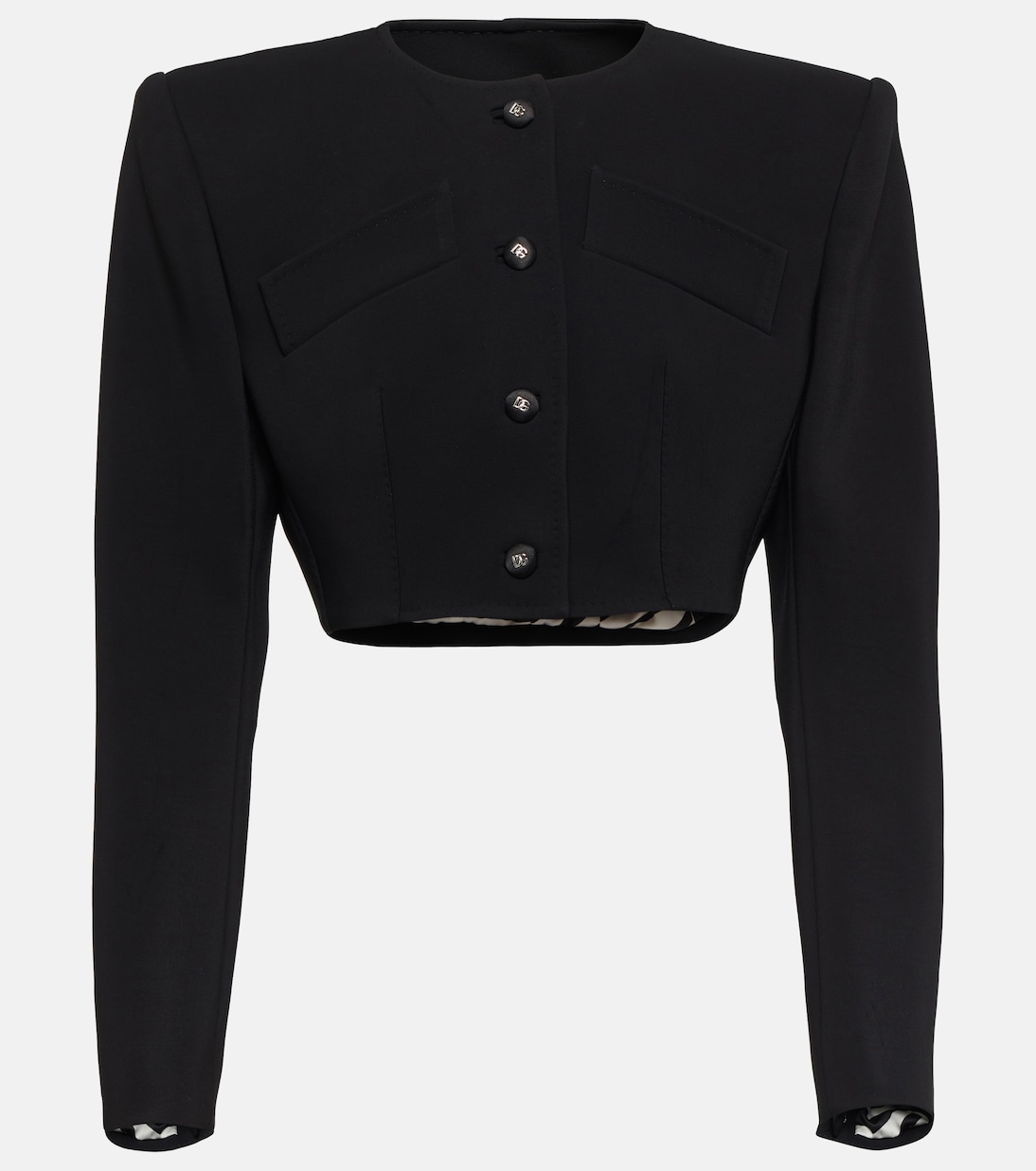 Cropped-Jacke aus Cady | Dolce&Gabbana