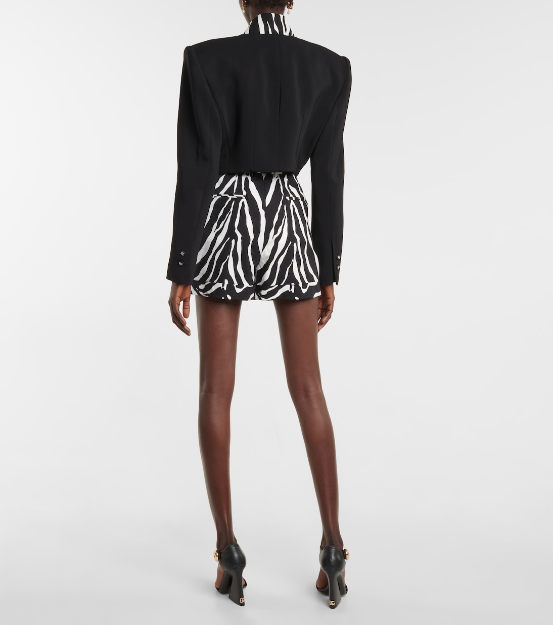 Cropped-Jacke aus Cady | Dolce&Gabbana