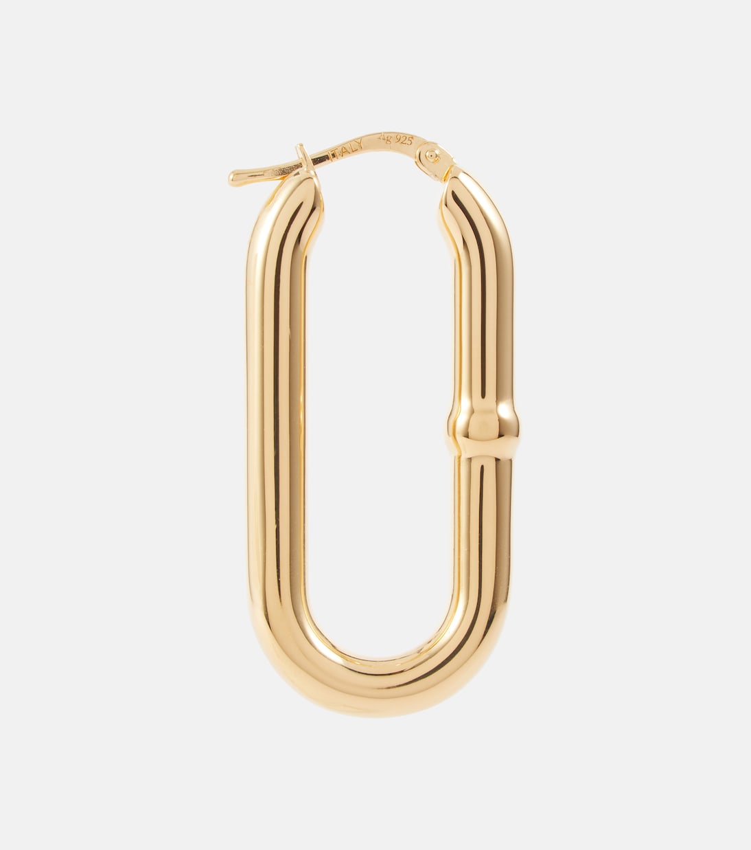 Orecchini a cerchio Chains bagnati in oro | Bottega Veneta