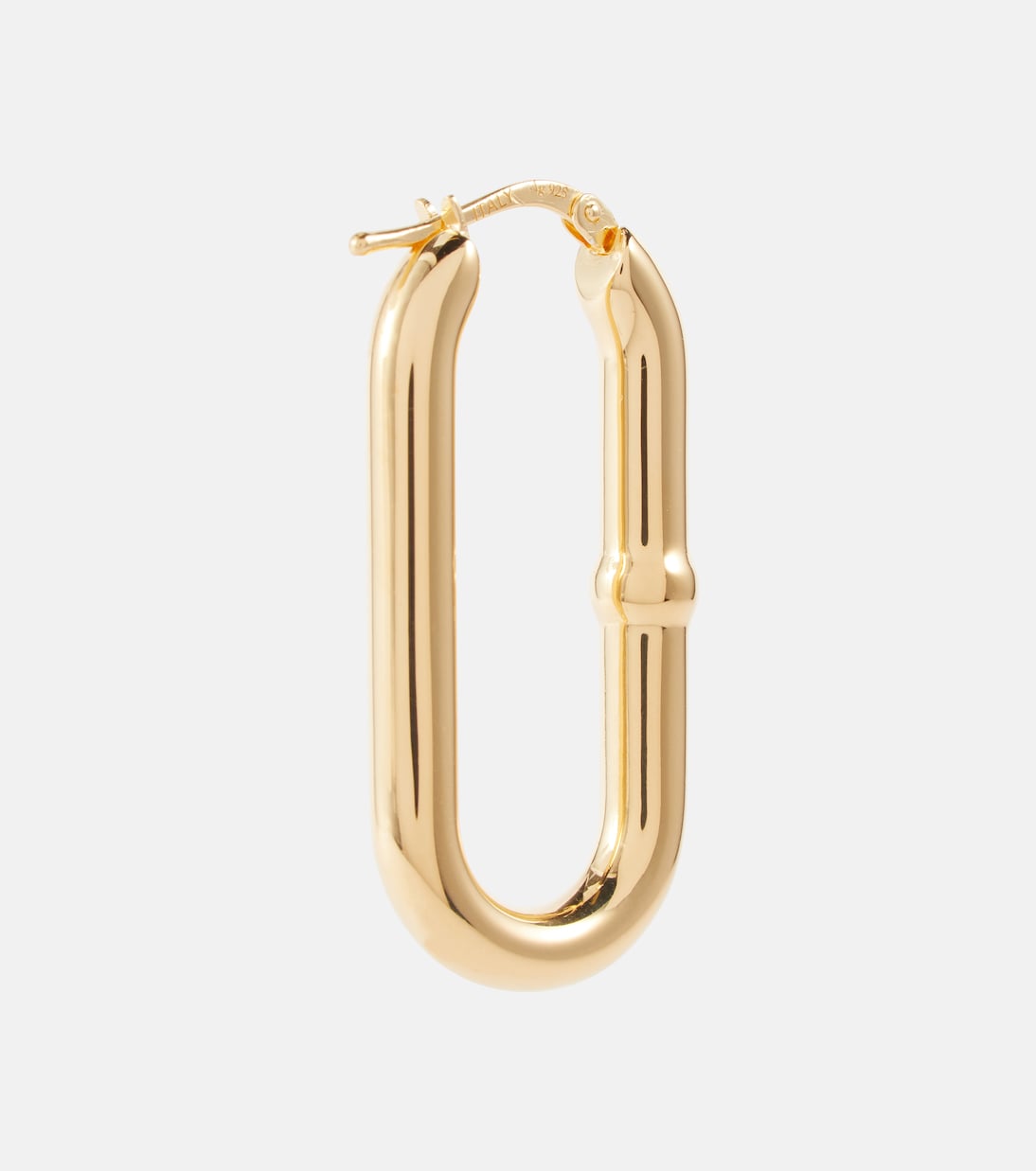 Orecchini a cerchio Chains bagnati in oro | Bottega Veneta