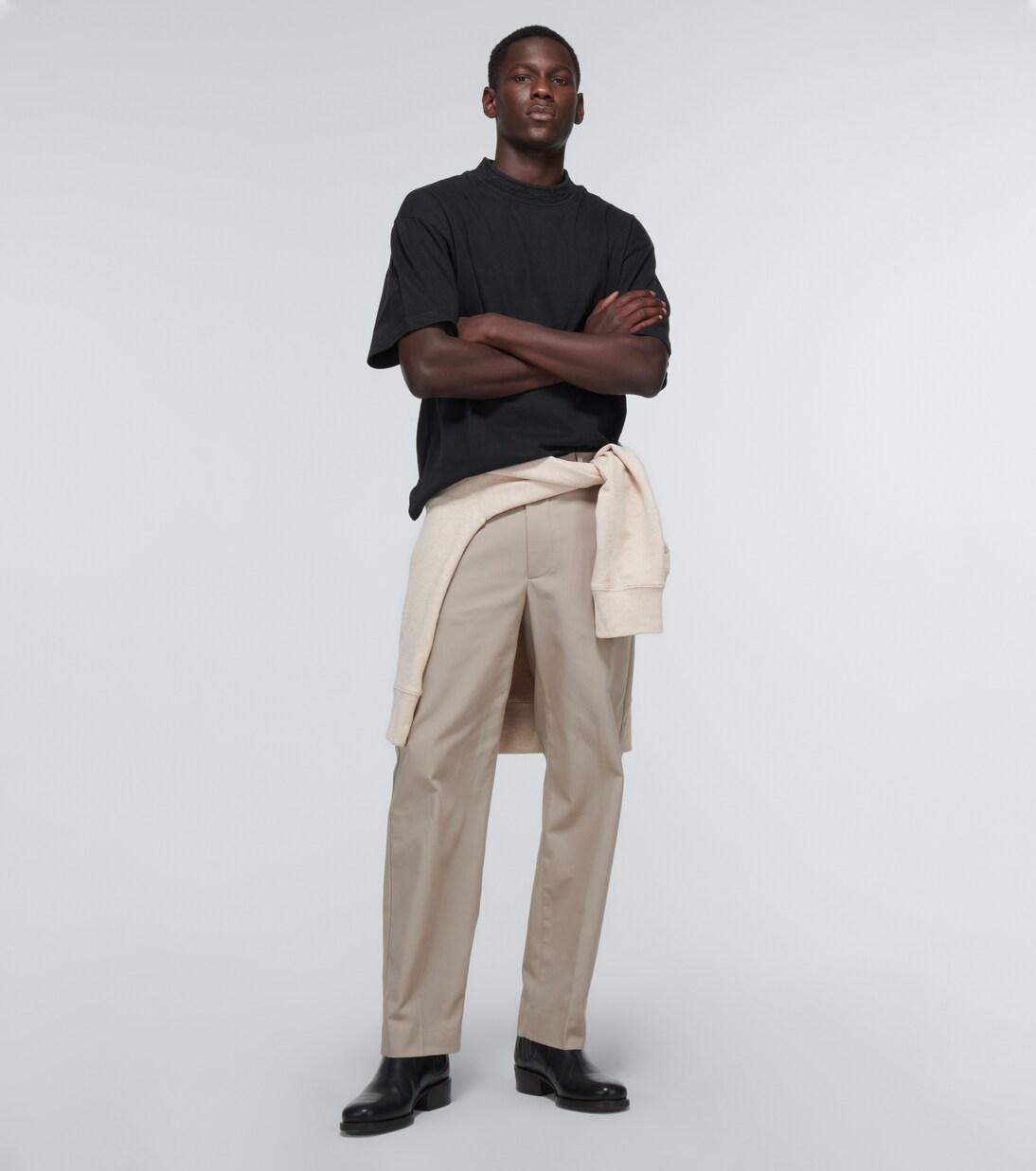 تي شيرت من القطن الجيرسيه بلوغو | Acne Studios