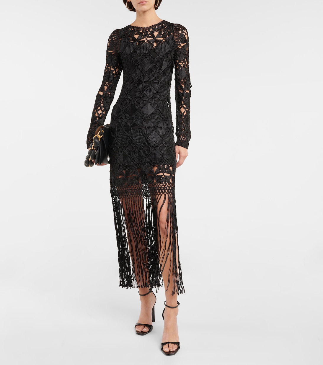 Robe midi Kaleidoscope en macramé | Zimmermann