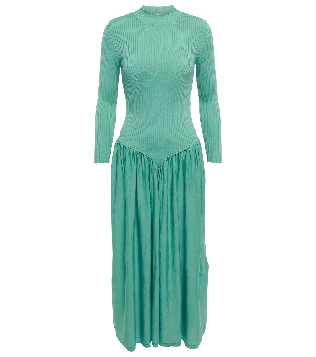 Mockneck wool midi dress | Stella McCartney