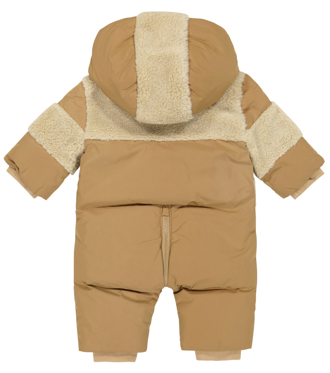 Baby Thomas Bear down snowsuit in beige Burberry Kids Mytheresa