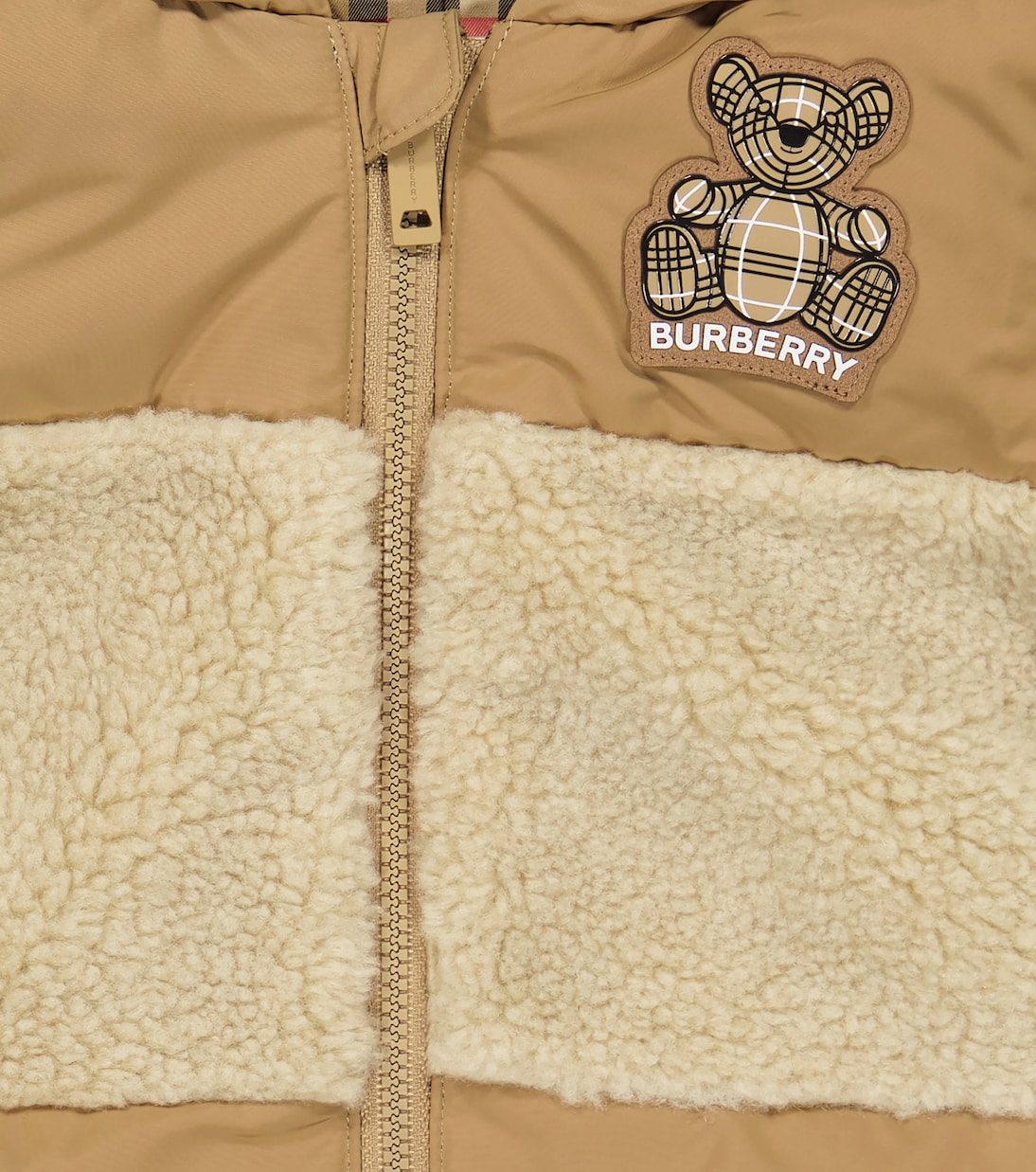 Baby Thomas Bear down snowsuit | Burberry Kids