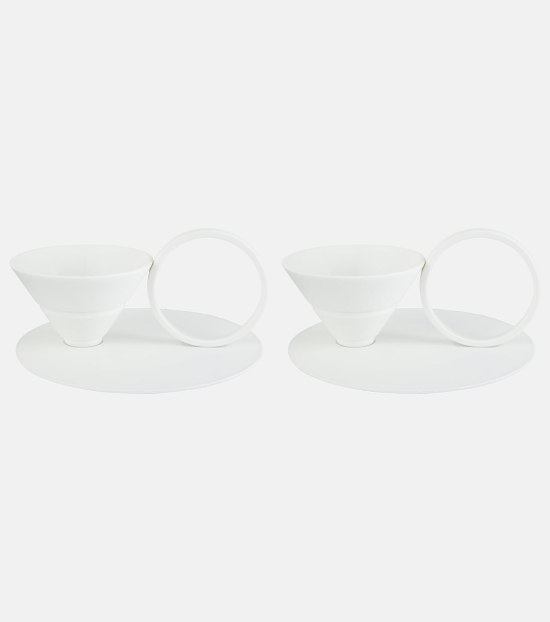 Circle set of 2 coffee cups and saucers by Alessandra Facchinetti | Editions Milano