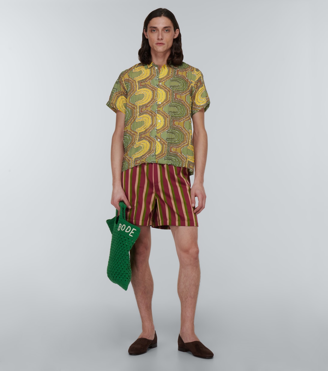 Chemise Disco Tinsel brodée | Bode