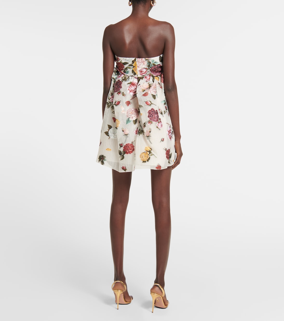 Floral fil coupé minidress | Oscar de la Renta