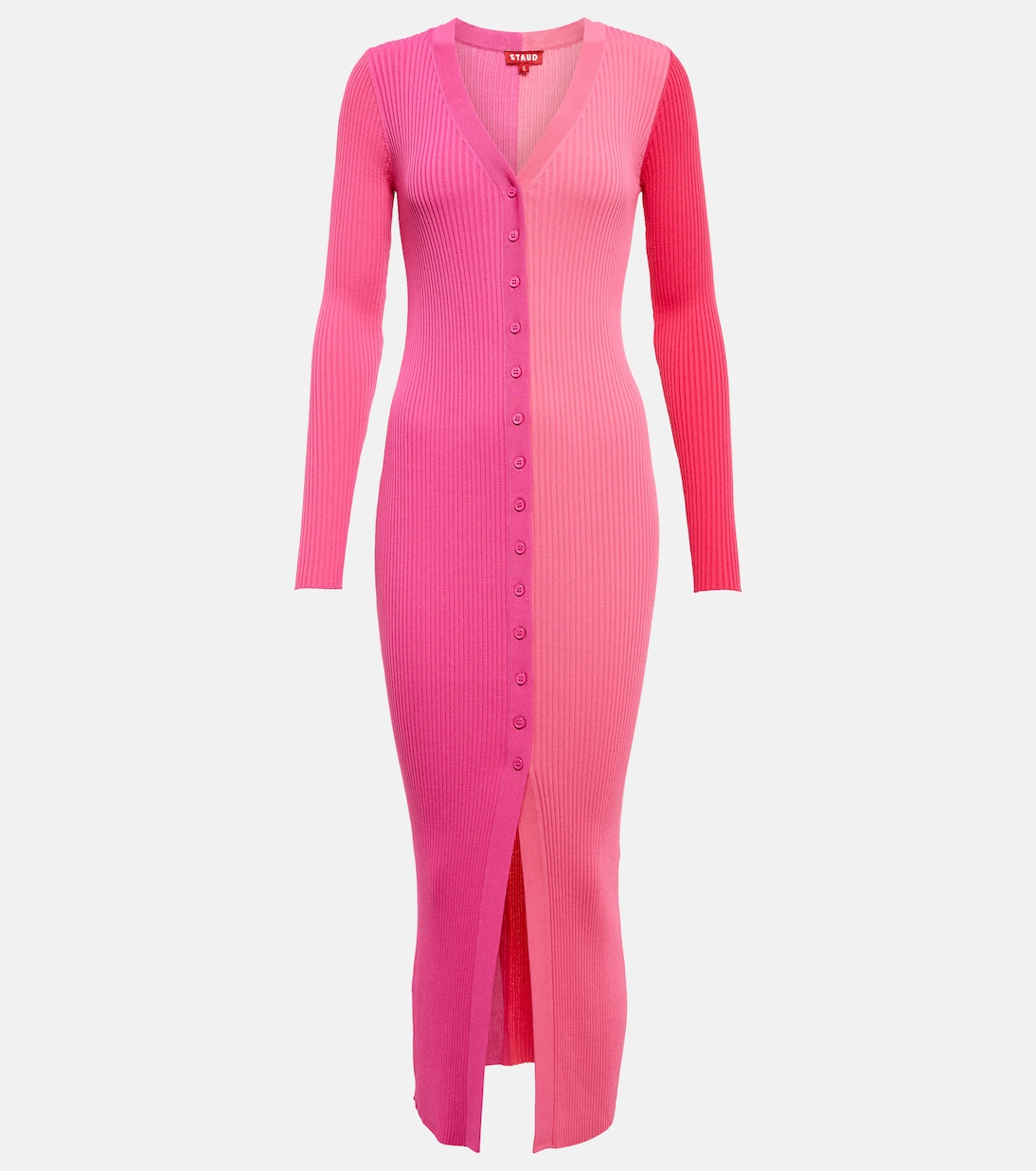 Shoko ribbed-knit midi dress | Staud