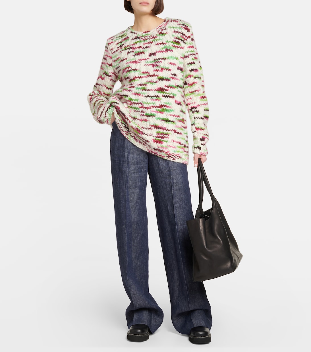 Belted high-rise wide-leg linen pants | Gabriela Hearst