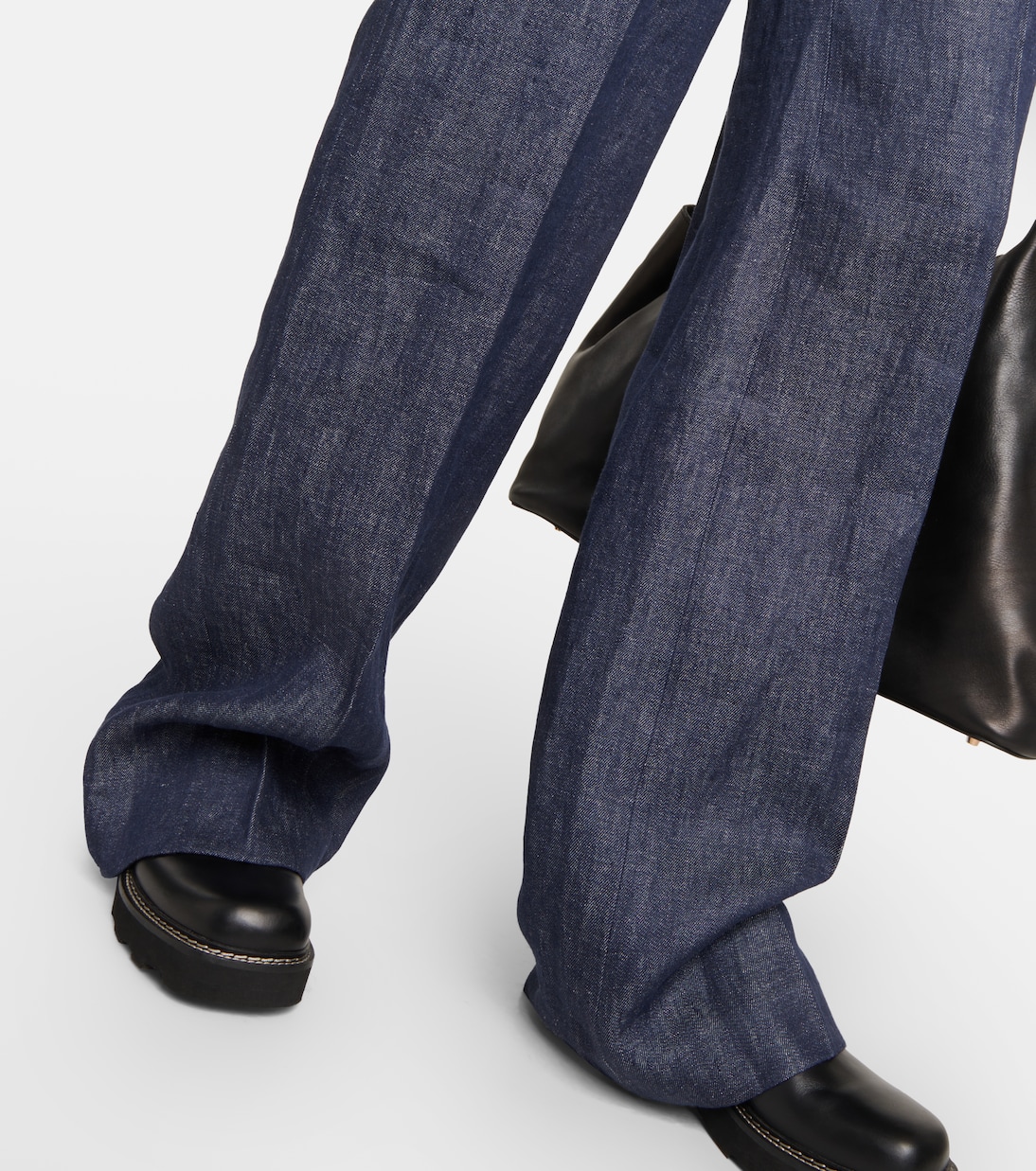 Belted high-rise wide-leg linen pants | Gabriela Hearst