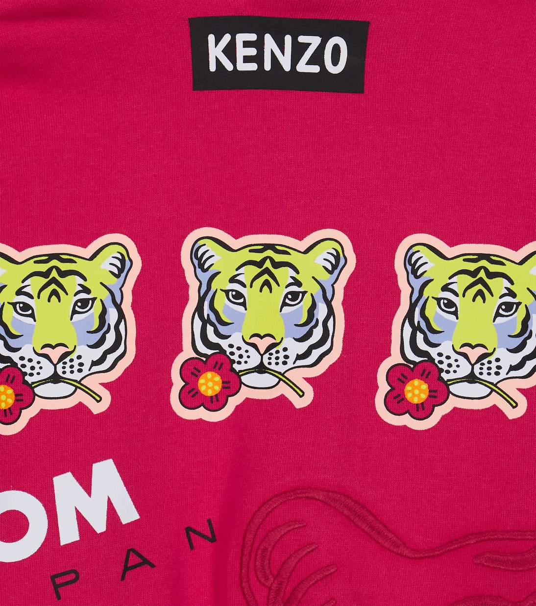 Sweat-shirt à capuche en coton à logo | Kenzo Kids