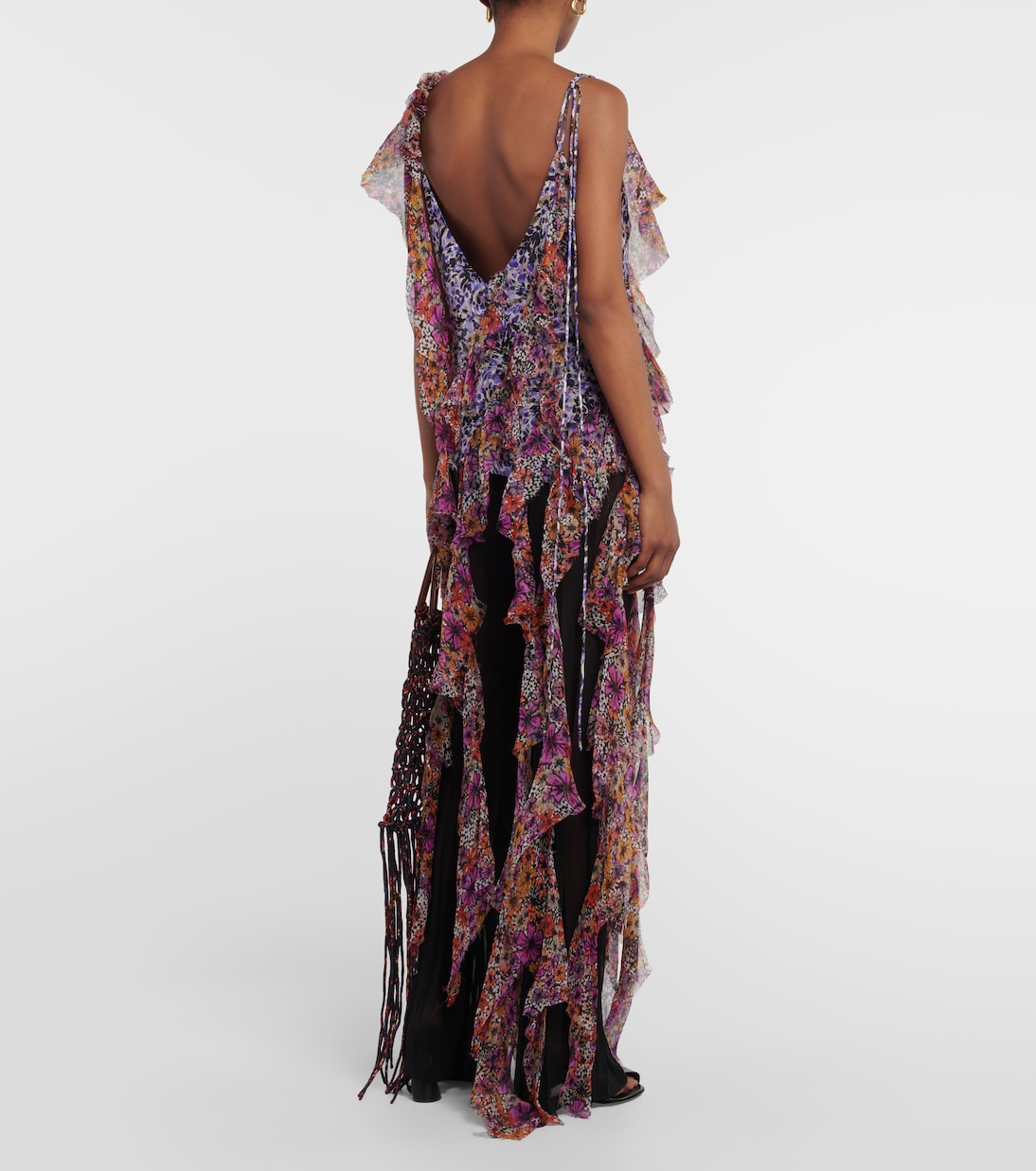 Bedrucktes Top aus Seiden-Crêpe | Dries Van Noten