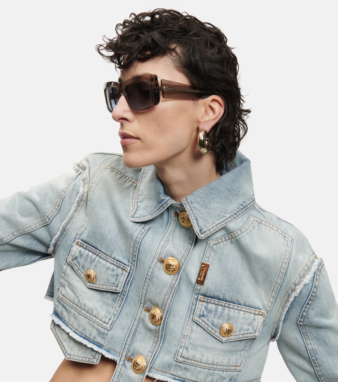Occhiali da sole squadrati Envie in acetato | Balmain