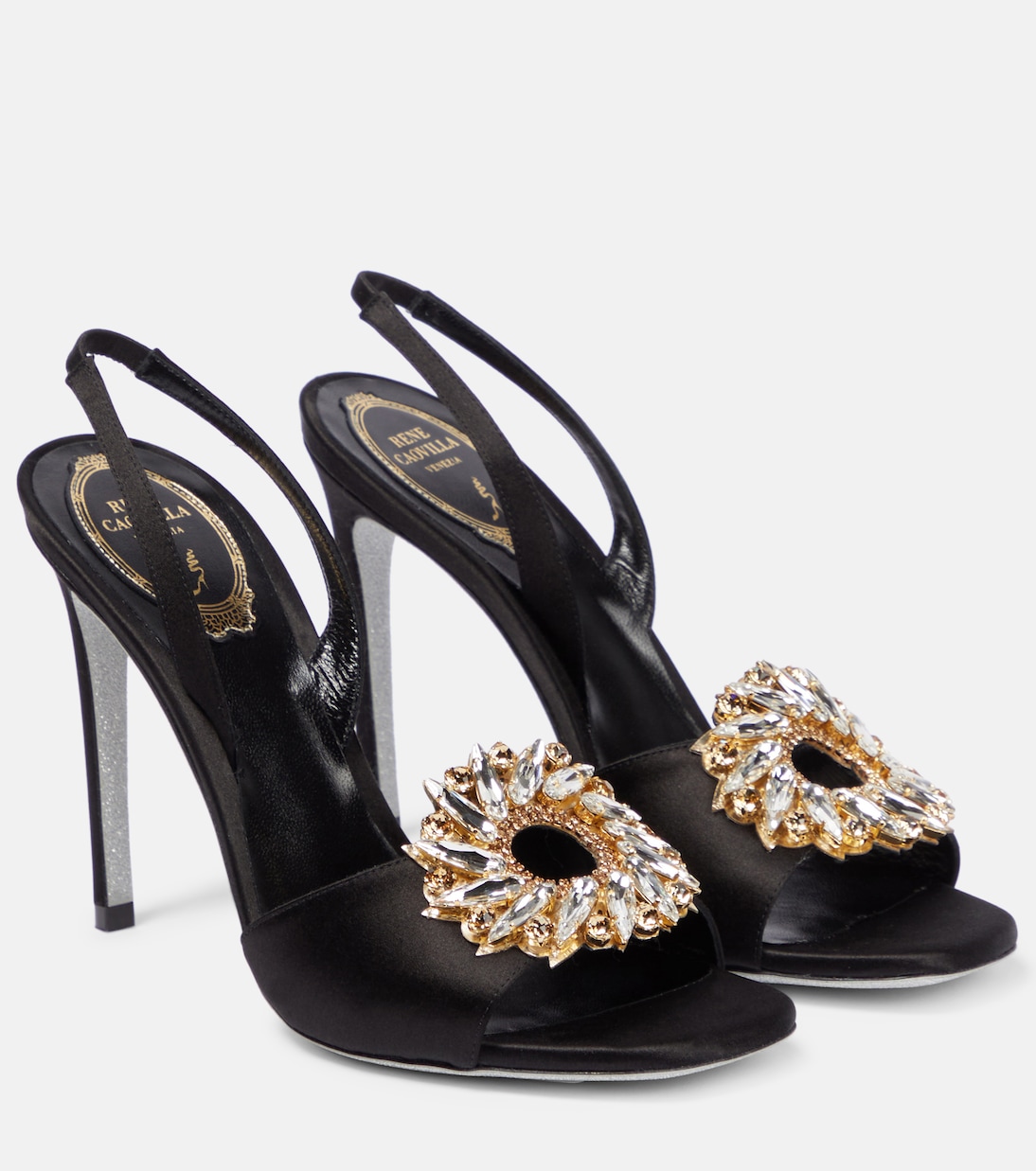 Sandalen Amanda 105 aus Satin | Rene Caovilla