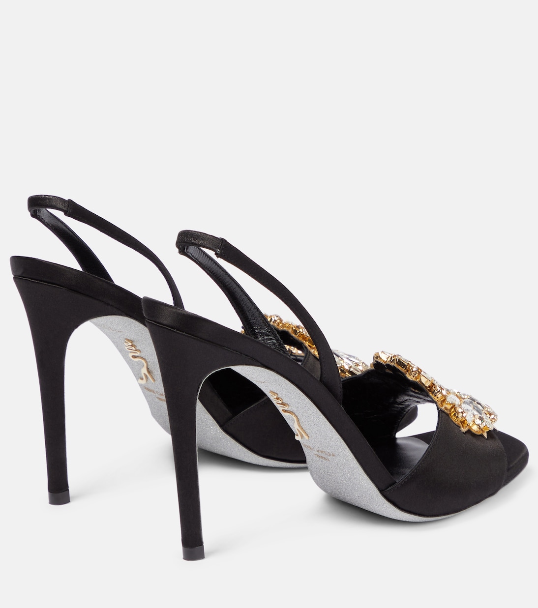 Sandalen Amanda 105 aus Satin | Rene Caovilla