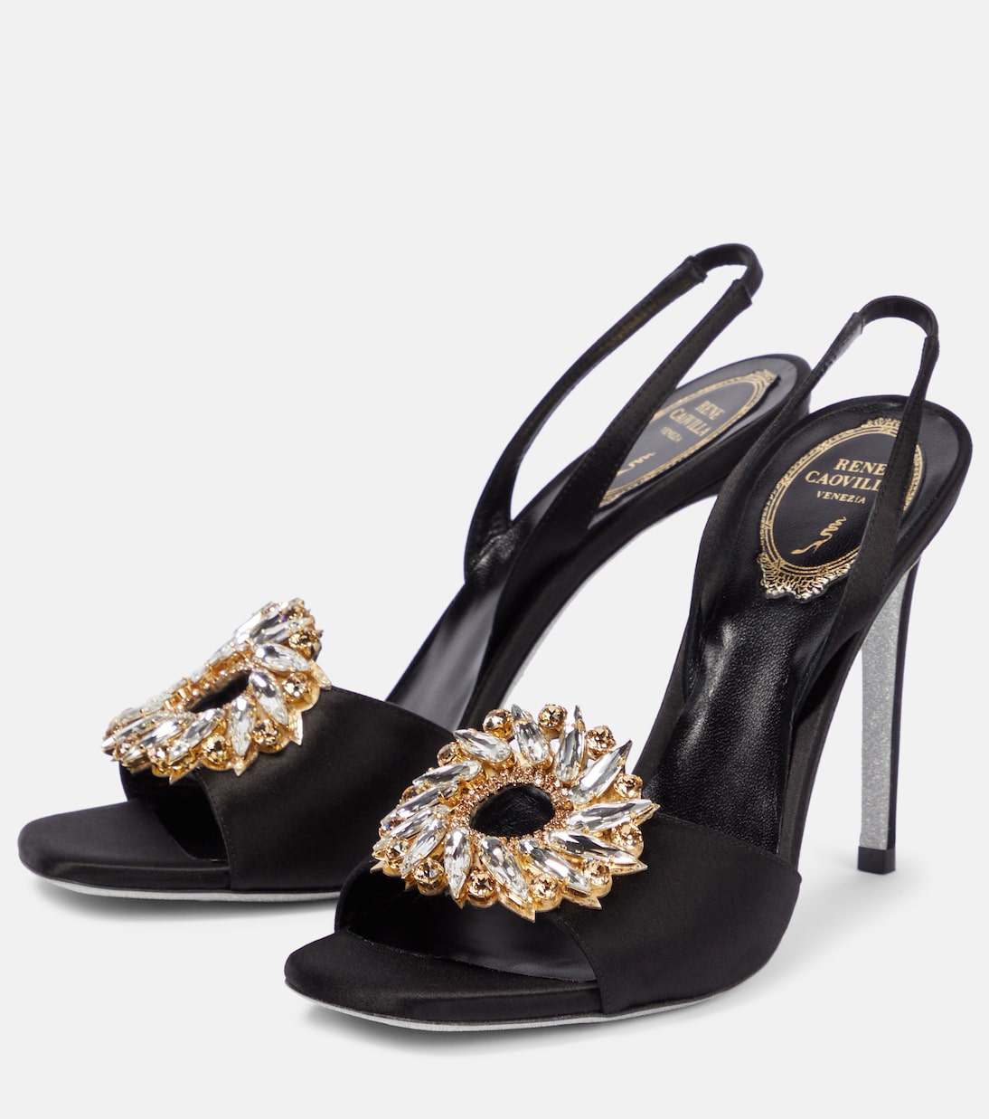 Sandalen Amanda 105 aus Satin | Rene Caovilla