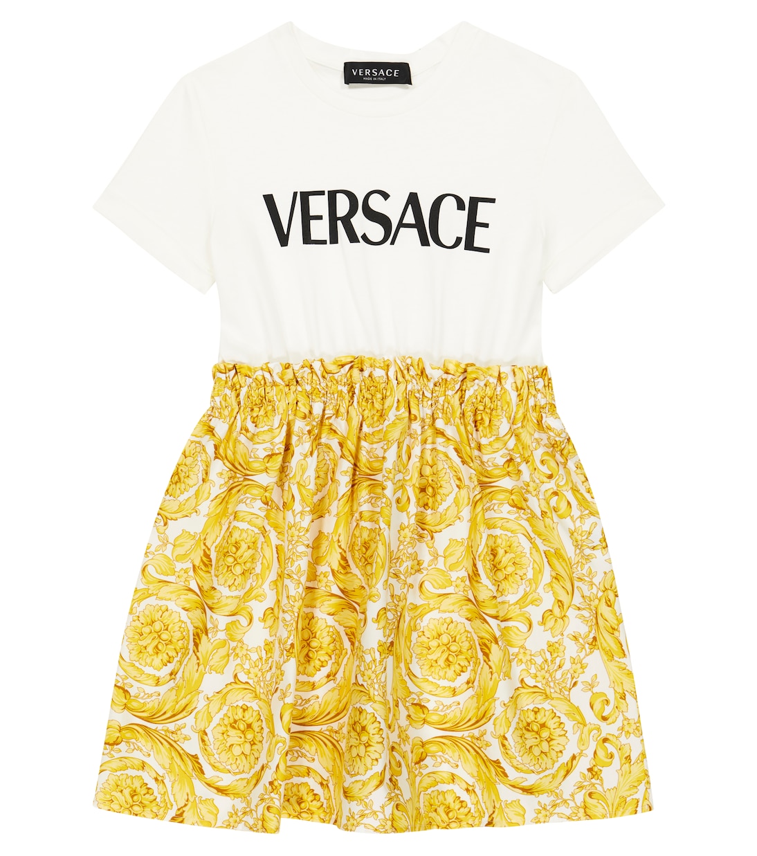 Kleid Barocco aus Baumwoll-Jersey | Versace Kids