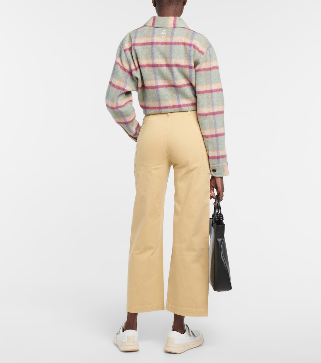High-rise cropped cargo pants | Frame