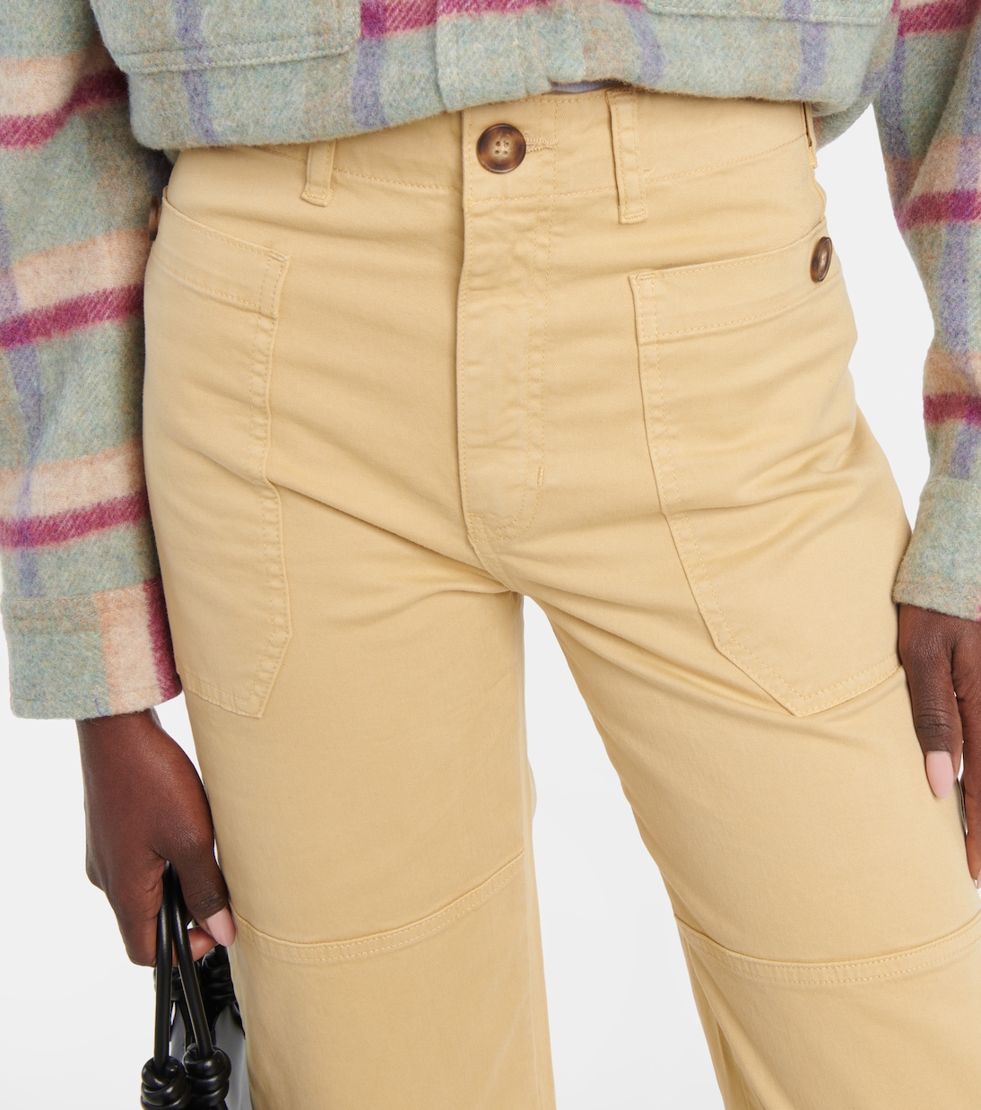 High-rise cropped cargo pants | Frame