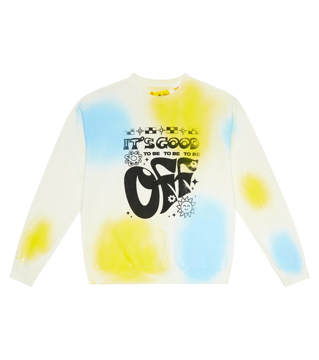 Printed tie-dye sweatshirt | Off-White Kids