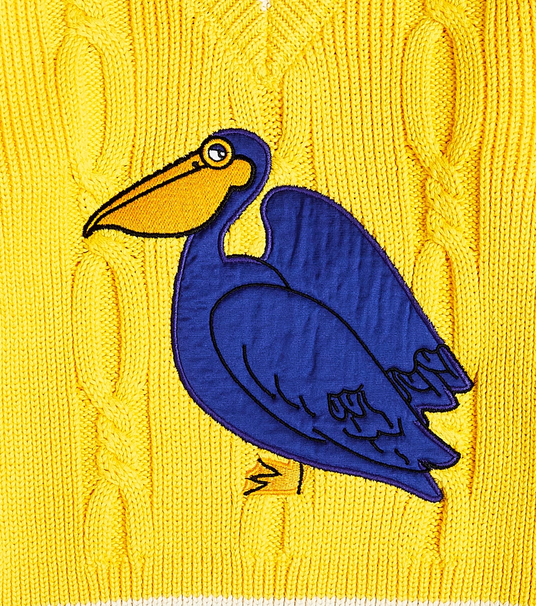 Jersey en punto de algodón bordado | Mini Rodini
