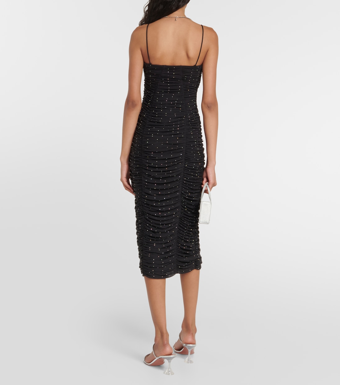 Crystal-embellished mesh midi dress | Rotate