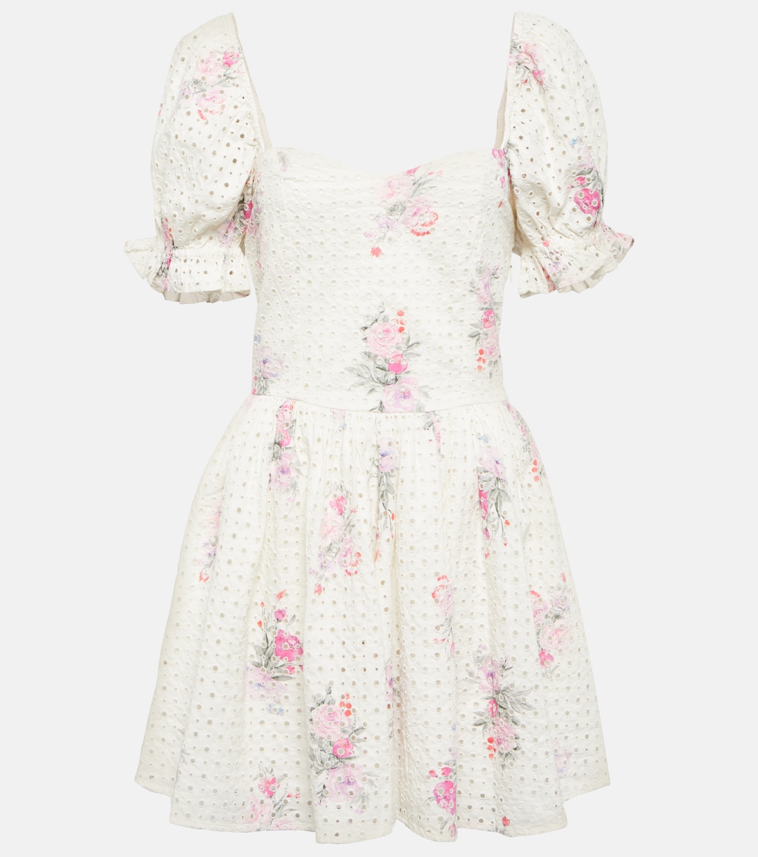 Altima floral cotton minidress | LoveShackFancy