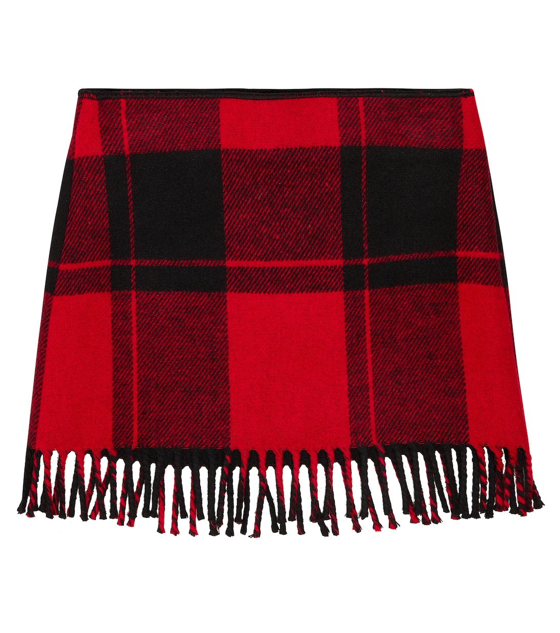 Checked fringe skirt | Il Gufo