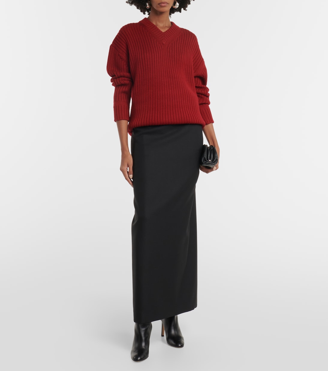 Jersey de punto acanalado de lana | Emilia Wickstead