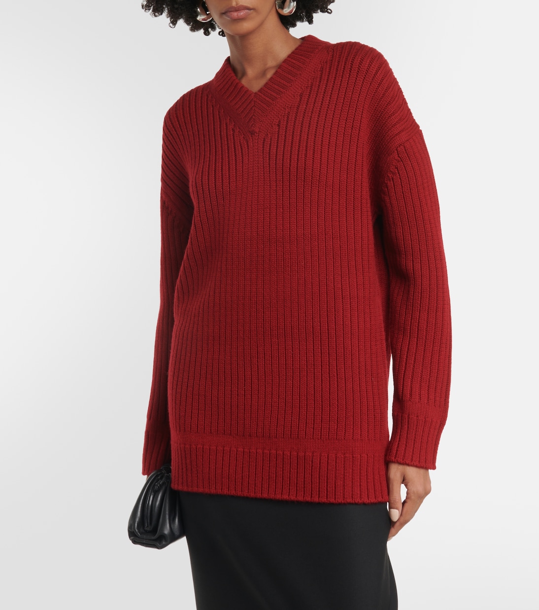 Jersey de punto acanalado de lana | Emilia Wickstead