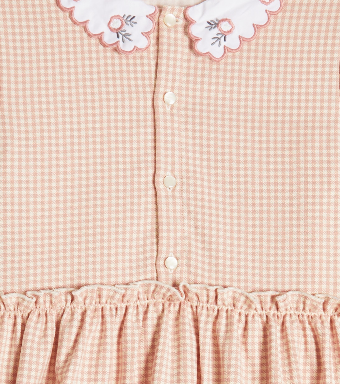 Abito a quadri a punto smock | Tartine et Chocolat