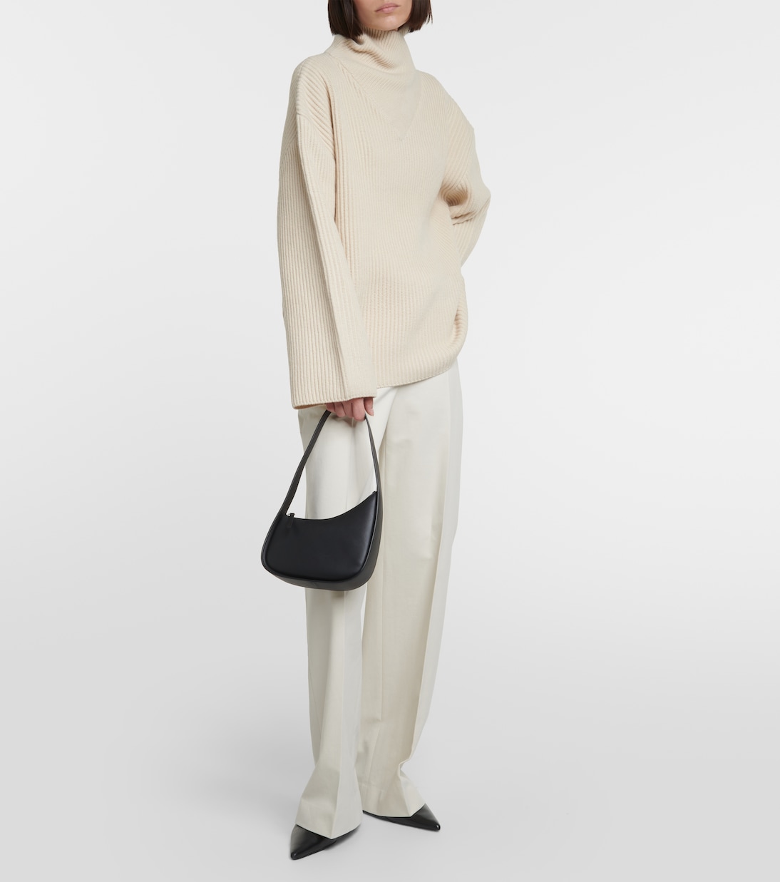 Ribbed-knit wool turtleneck sweater | Toteme