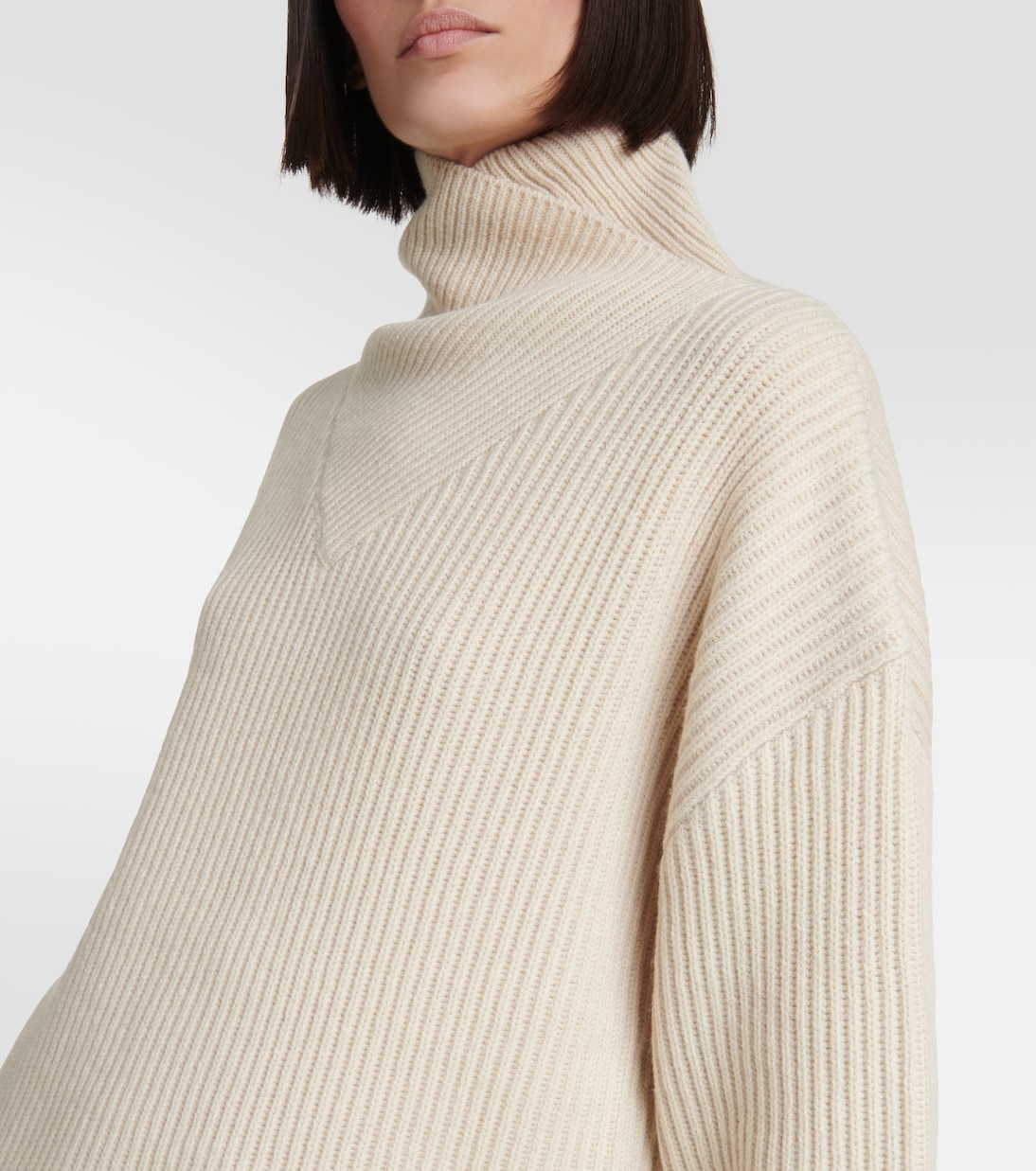 Ribbed-knit wool turtleneck sweater | Toteme