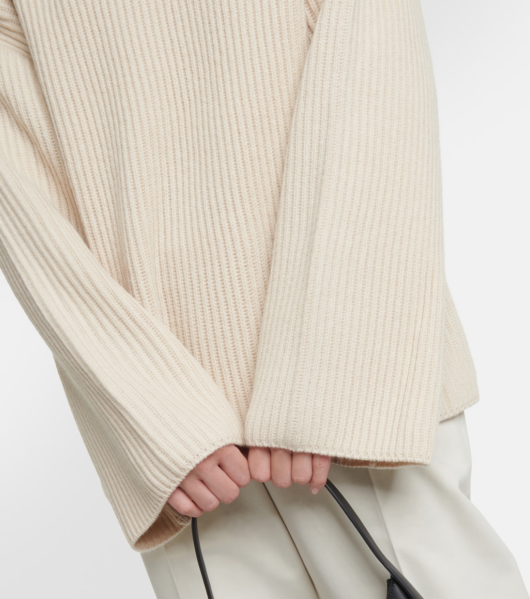 Ribbed-knit wool turtleneck sweater | Toteme