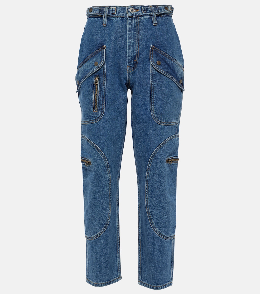 Racer high-rise tapered cargo jeans | Re/Done