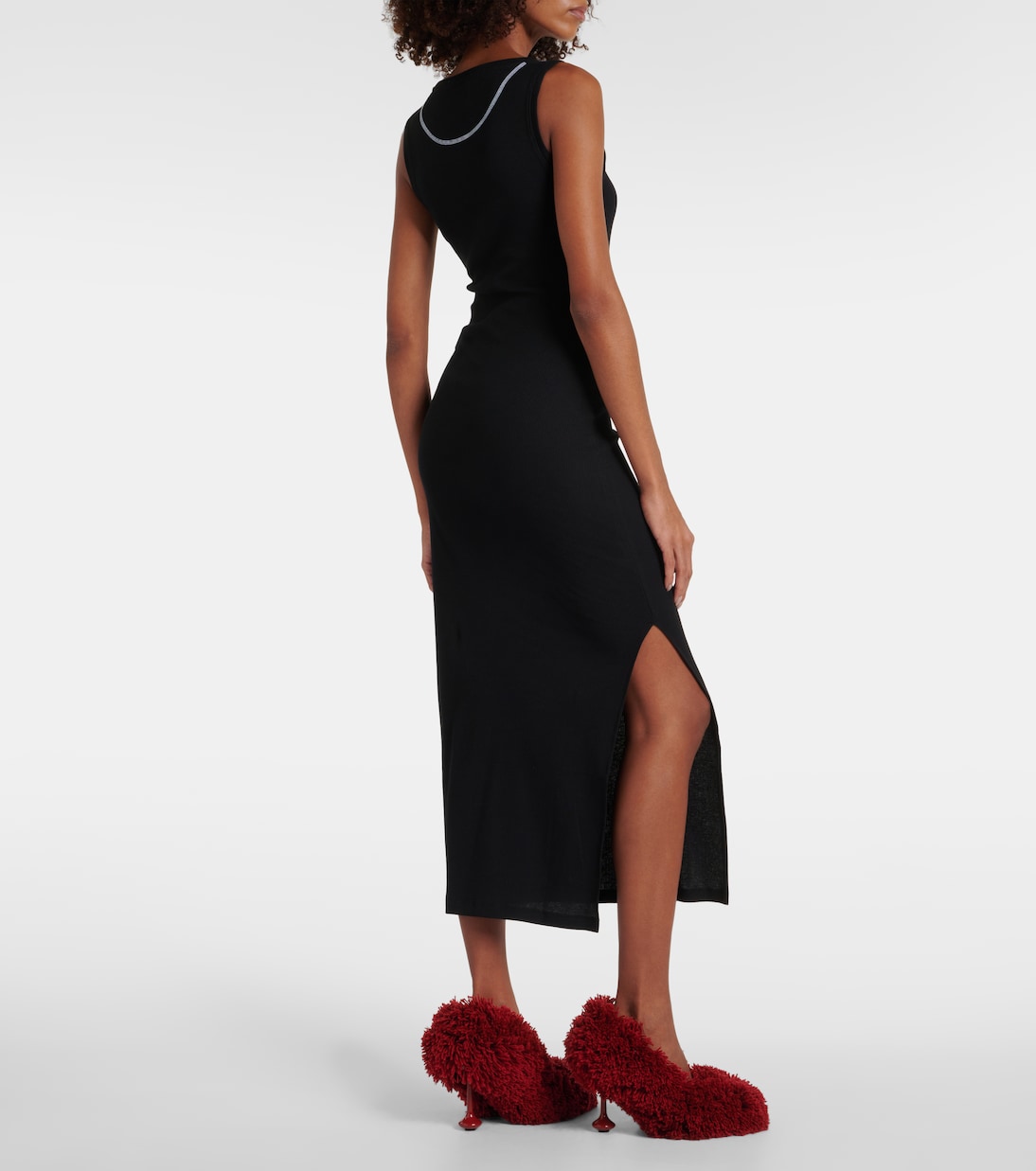 Midikleid Anagram aus Baumwoll-Jersey | Loewe