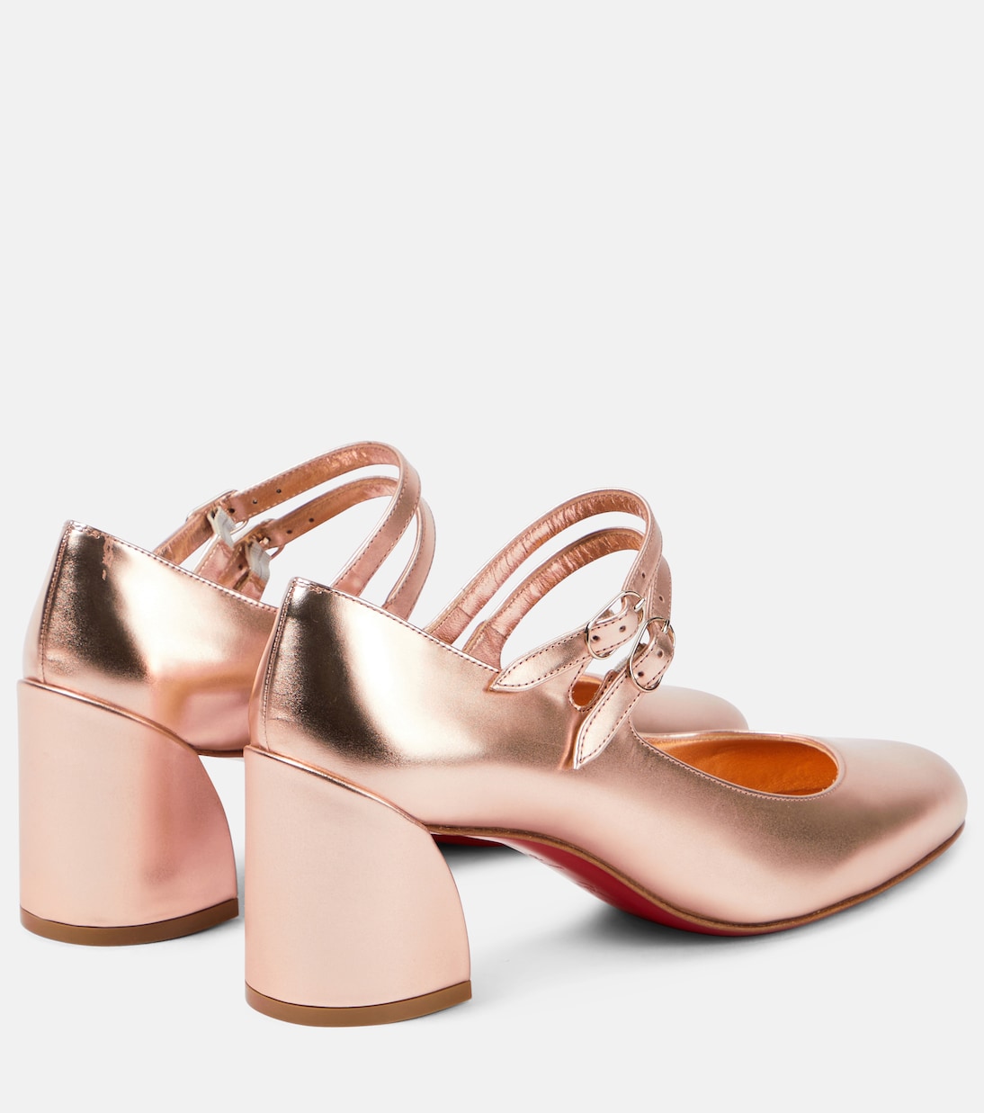 Salones Mary Jane Miss Jane de piel metalizada | Christian Louboutin