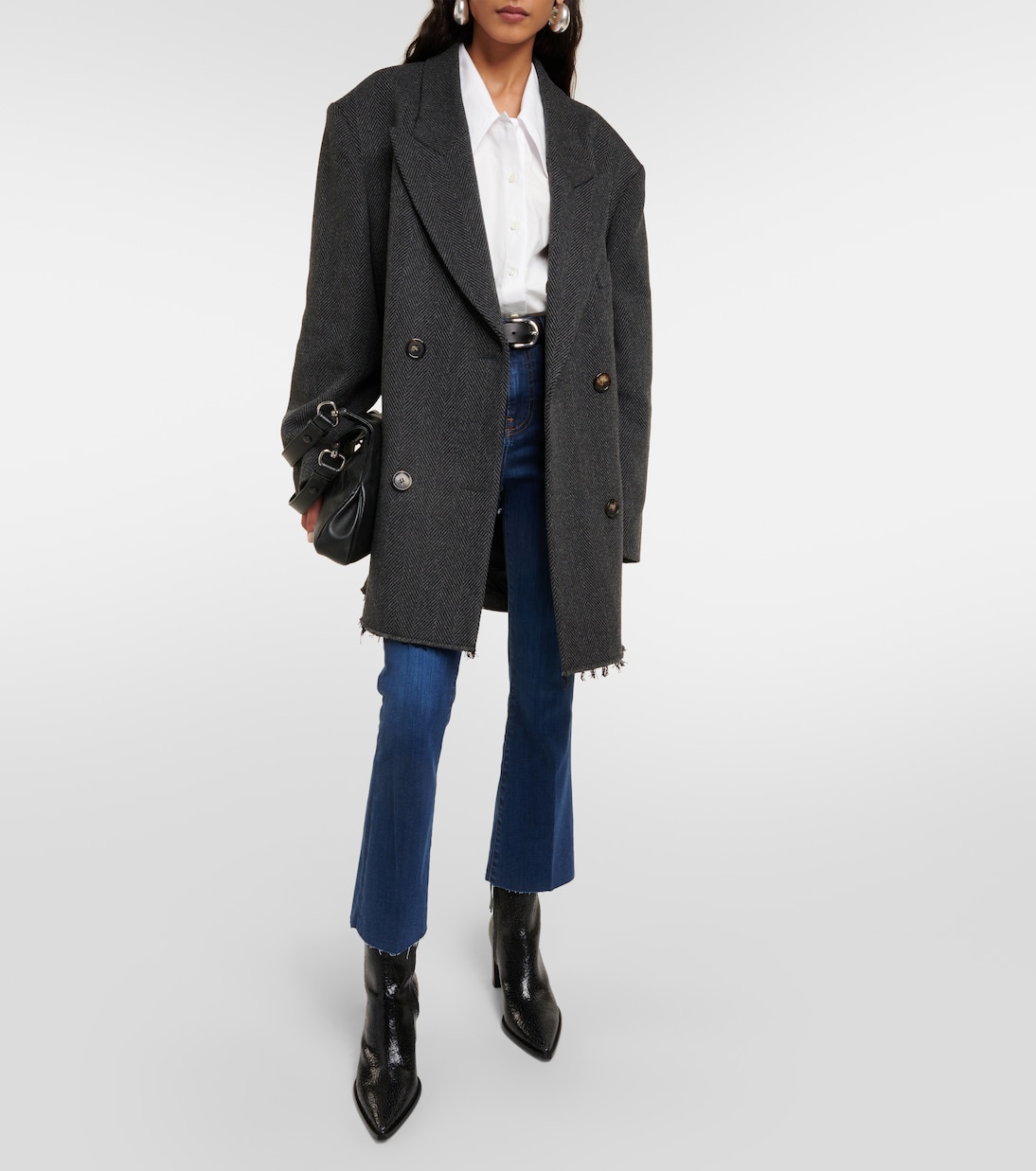 Le Crop Mini Boot mid-rise bootcut jeans | Frame
