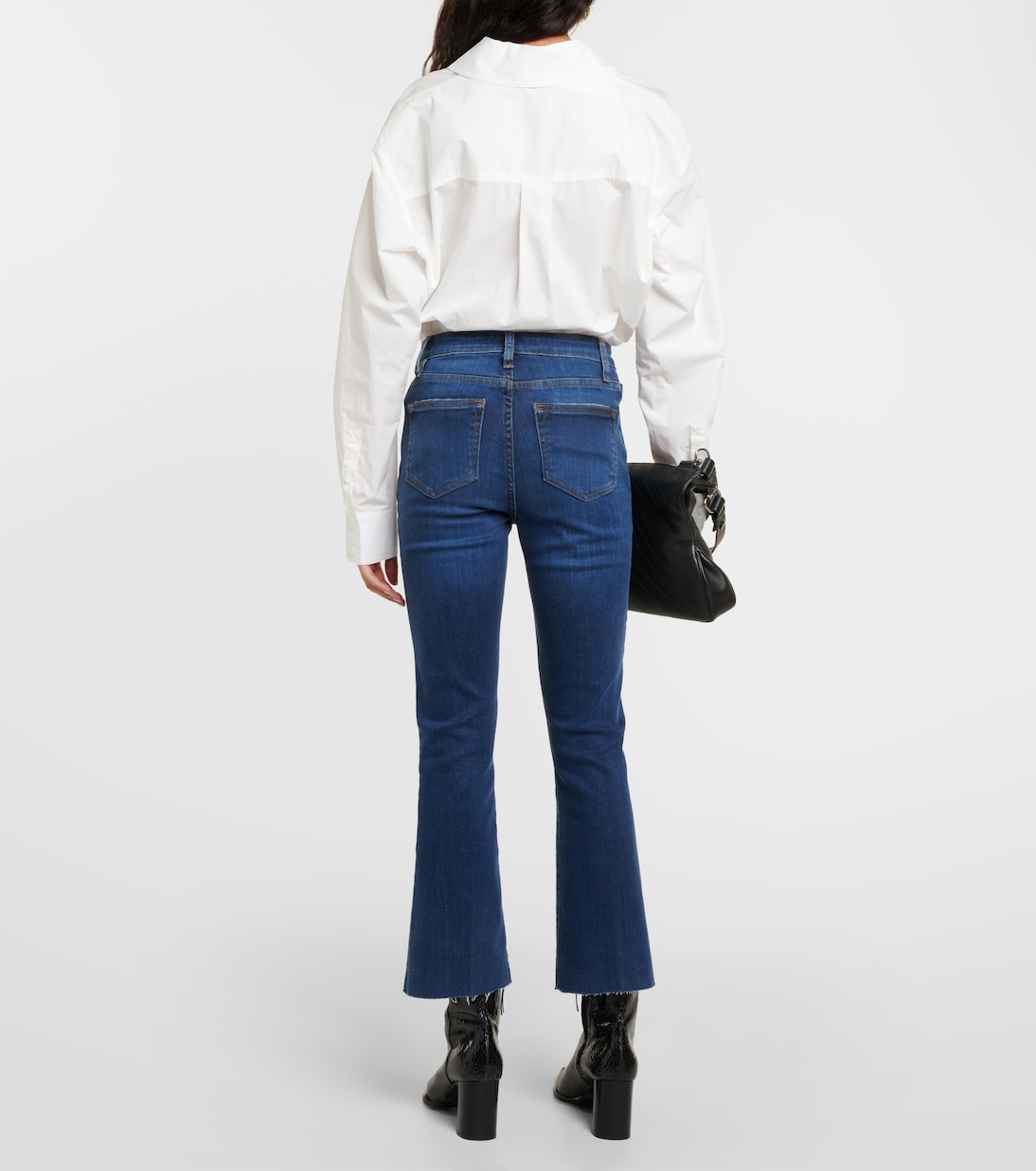 Le Crop Mini Boot mid-rise bootcut jeans | Frame