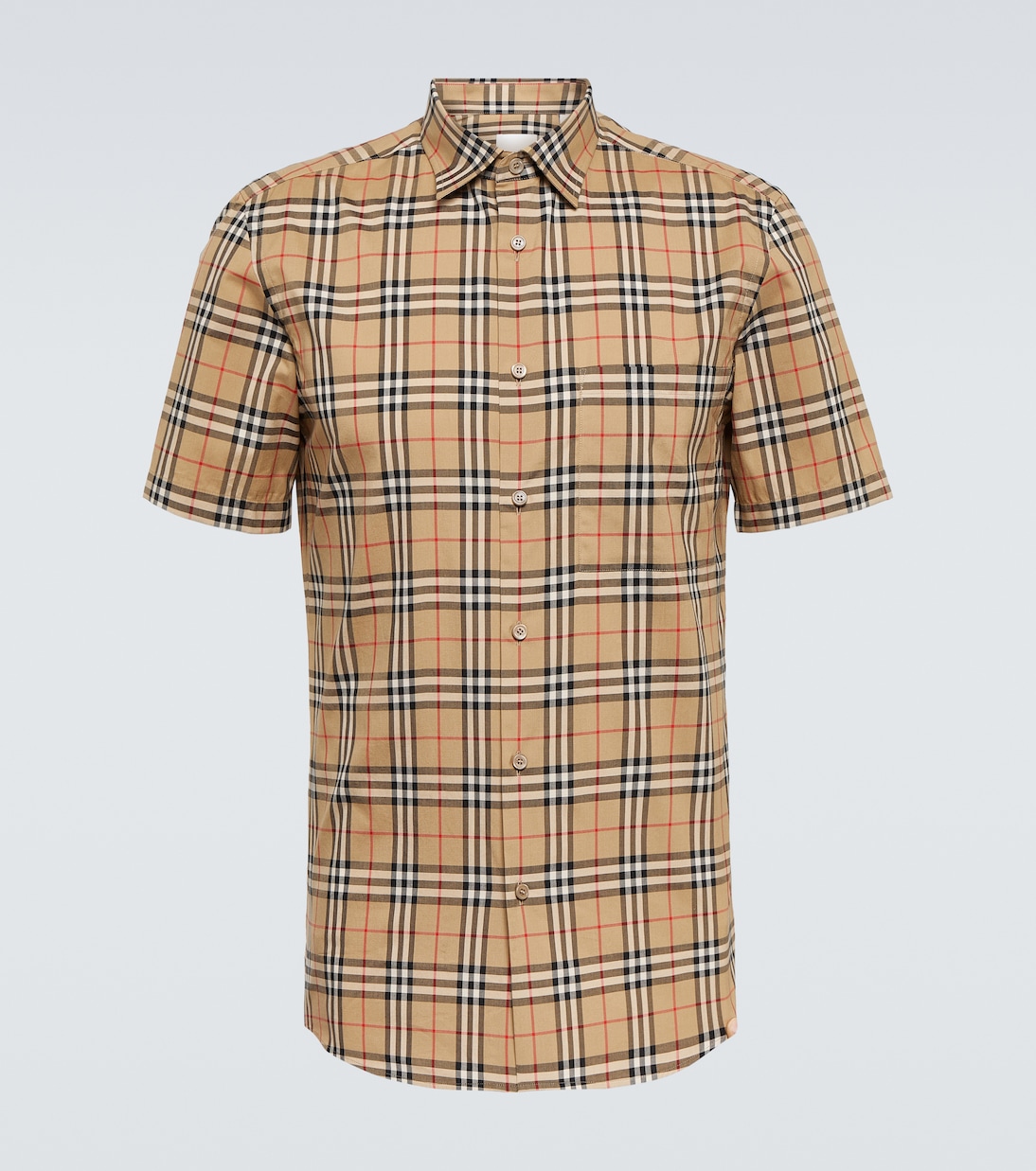 Beige burberry shirt on sale