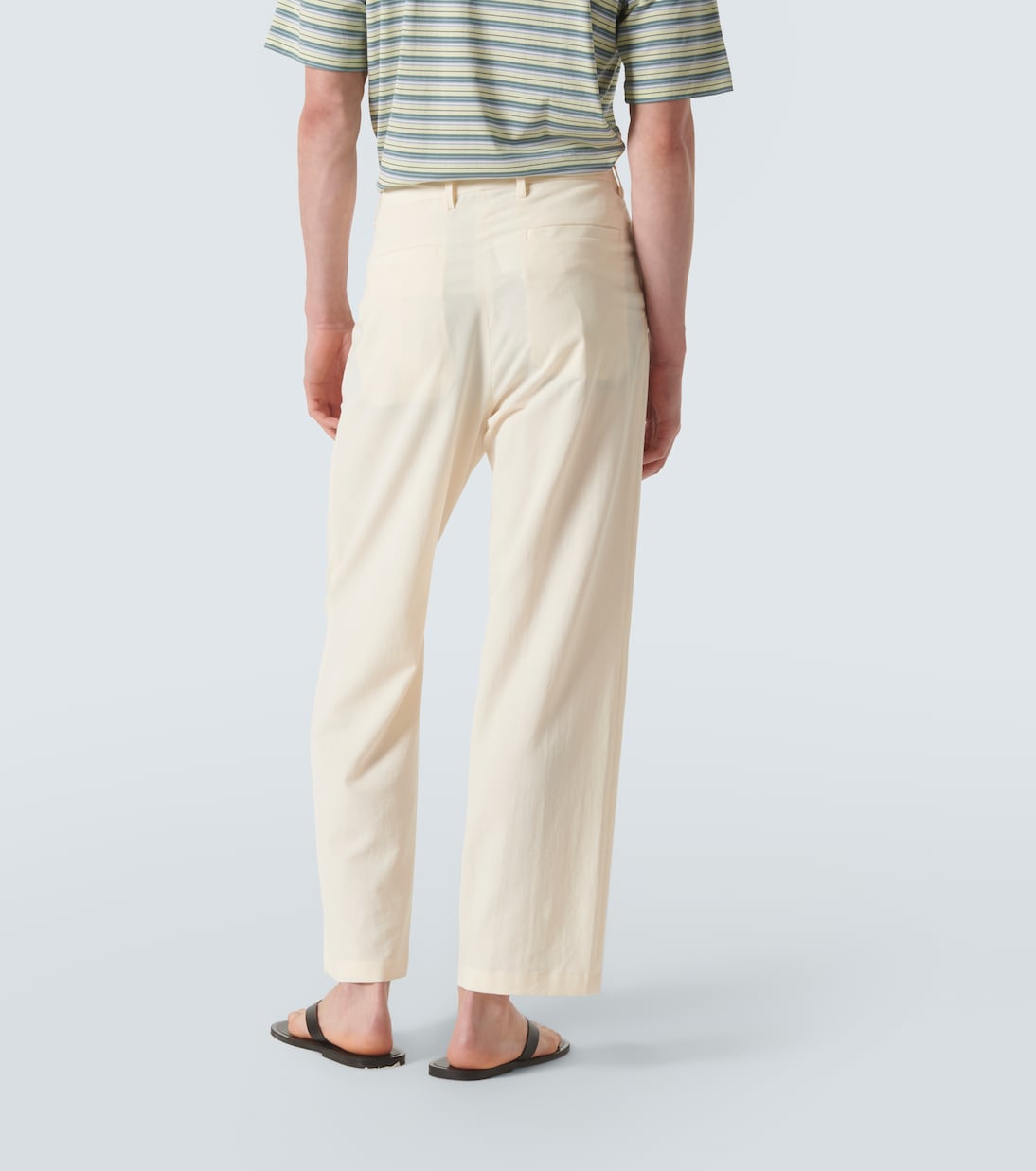 Pantaloni Hard Twist in cotone e seta | Auralee