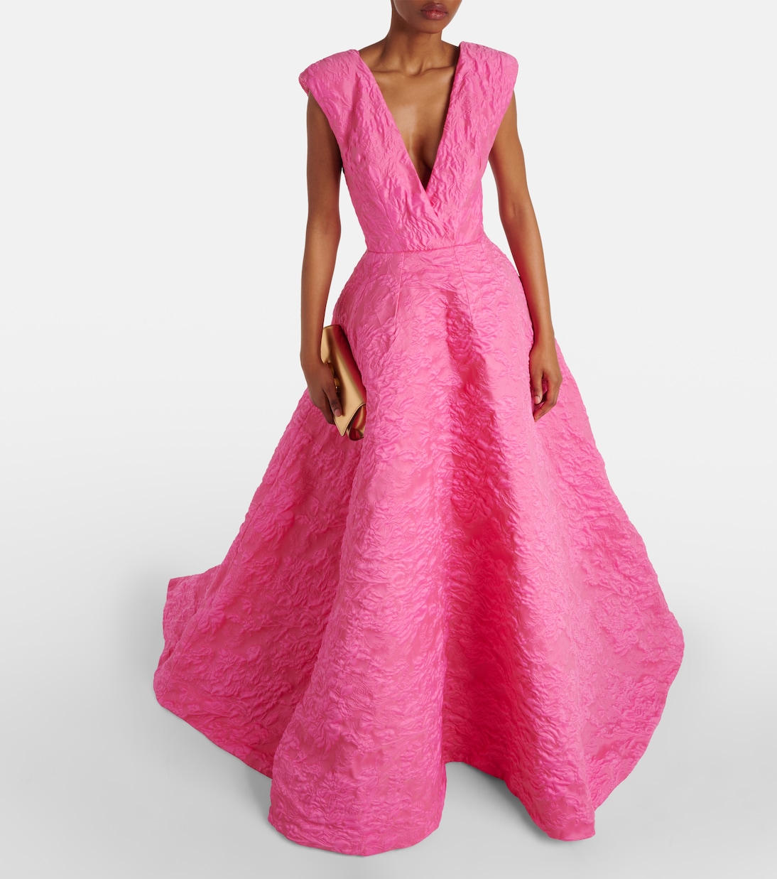 Robe aus Jacquard | Monique Lhuillier