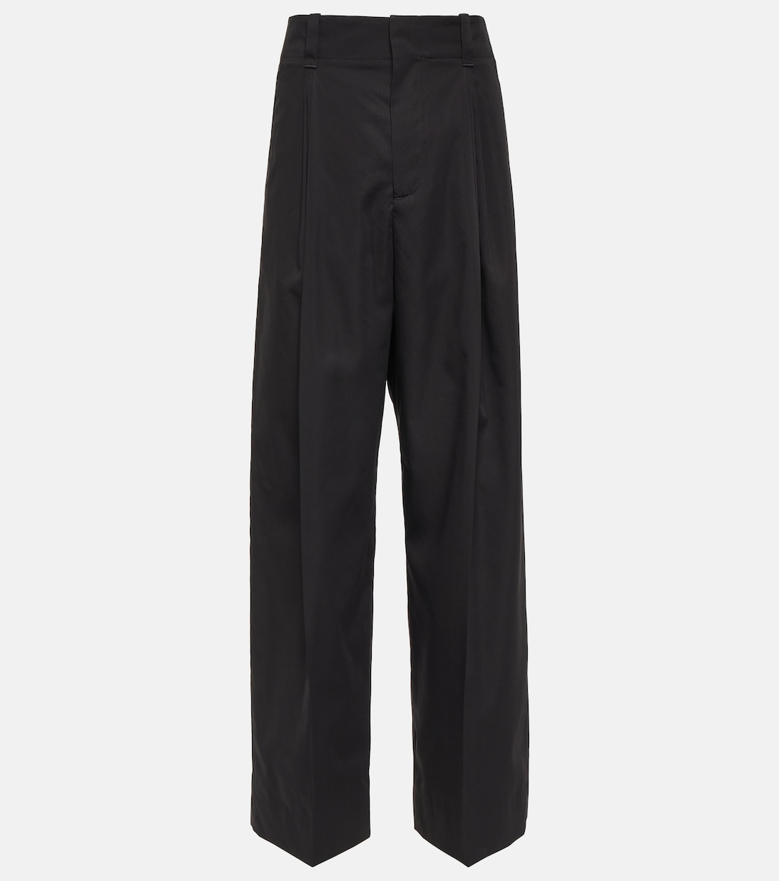 Pantaloni a gamba larga in seta e cotone | Bottega Veneta