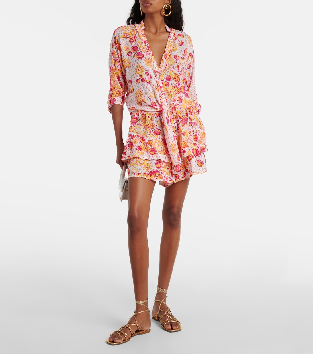 Camisa Azia floral | Poupette St Barth