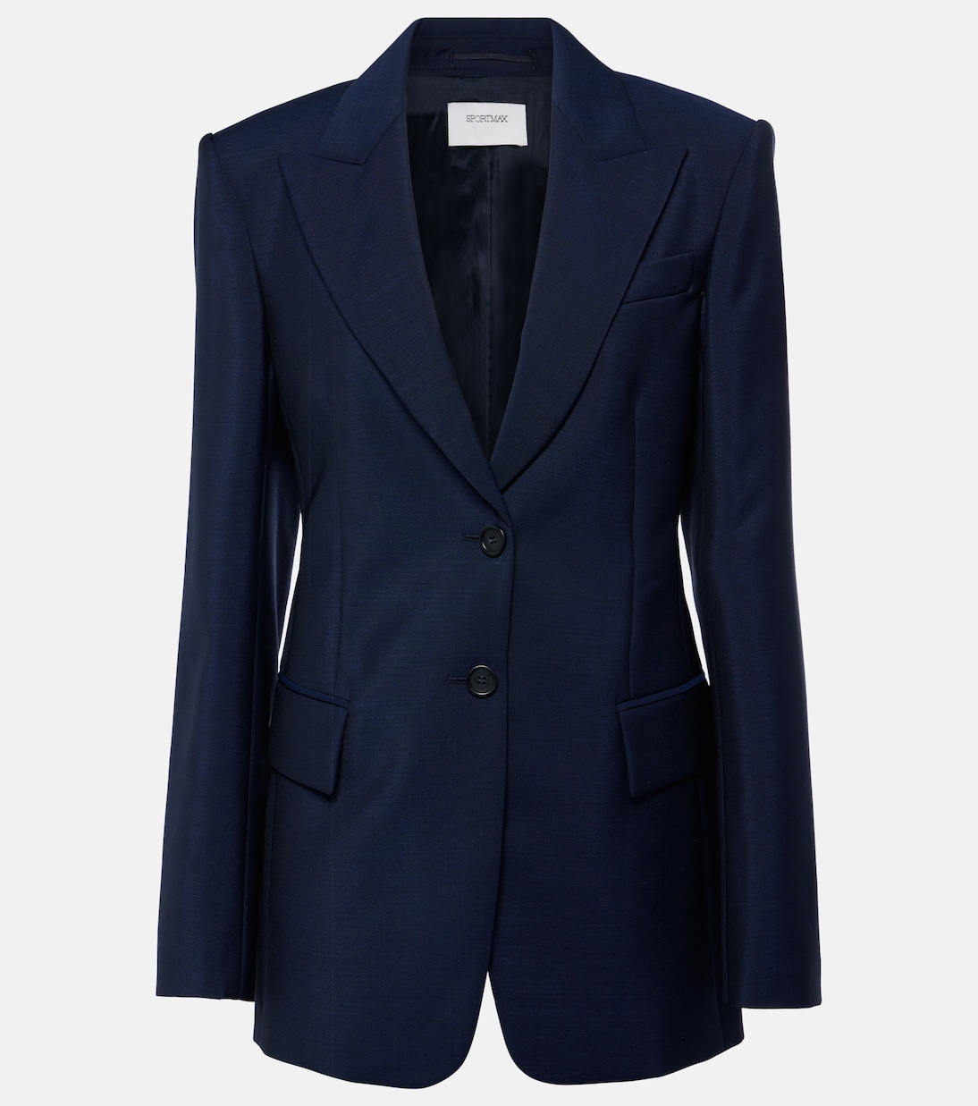 Benares wool-blend canvas blazer | Sportmax