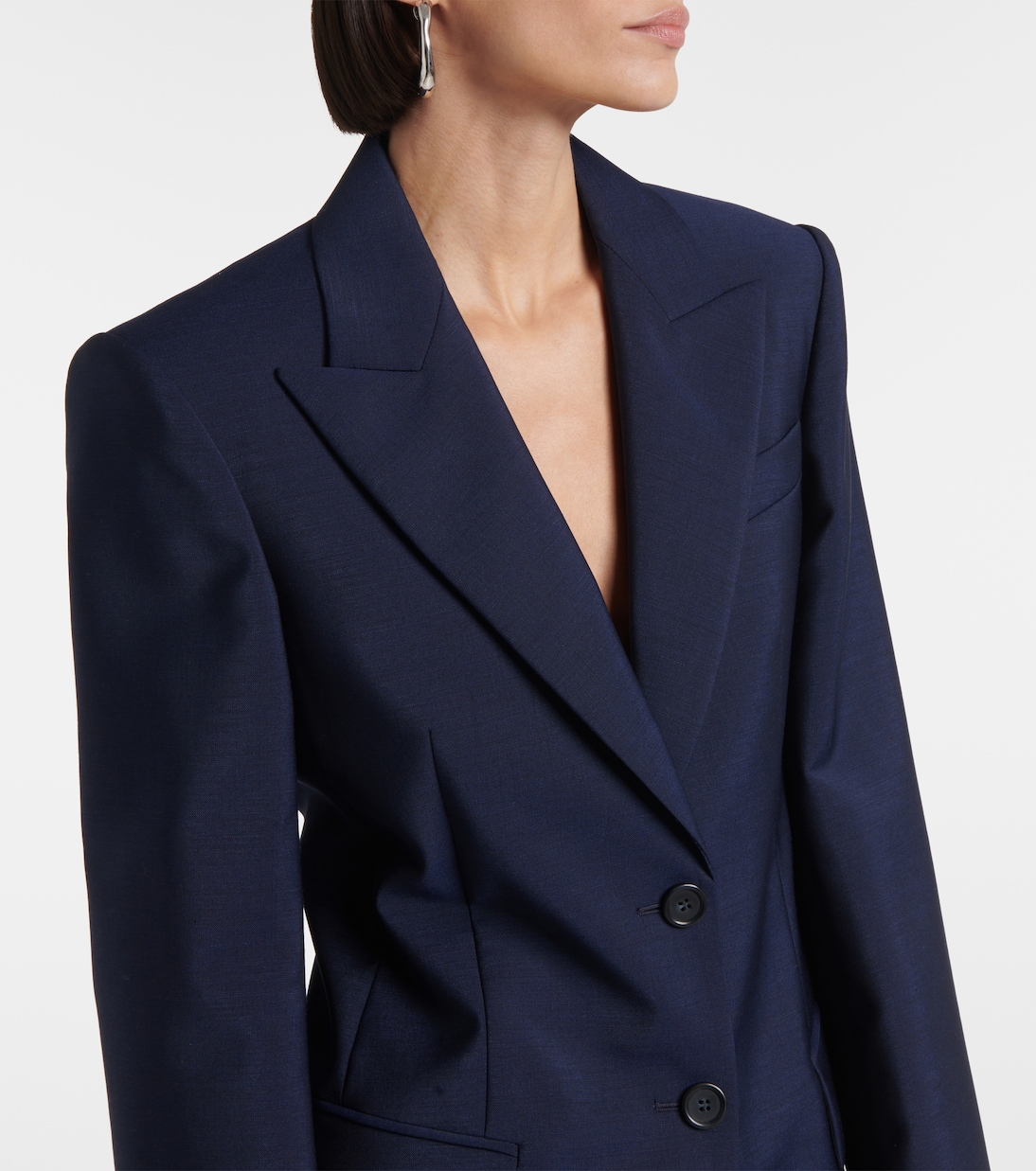 Benares wool-blend canvas blazer | Sportmax